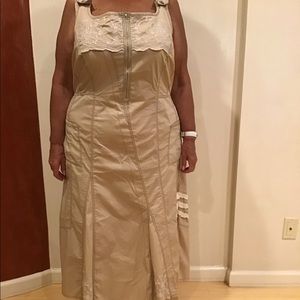 Alan Weizmann Lagenlook Dress Cotton Blend Sleeveless US 20